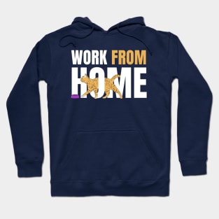 Work From Home Cat Hoodie